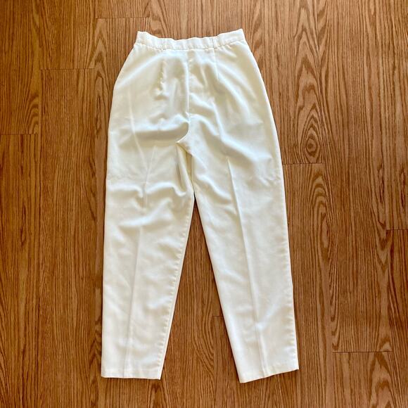 Counterparts Vintage White Pleated Pants Womens 27 Waist - Picture 9 of 15